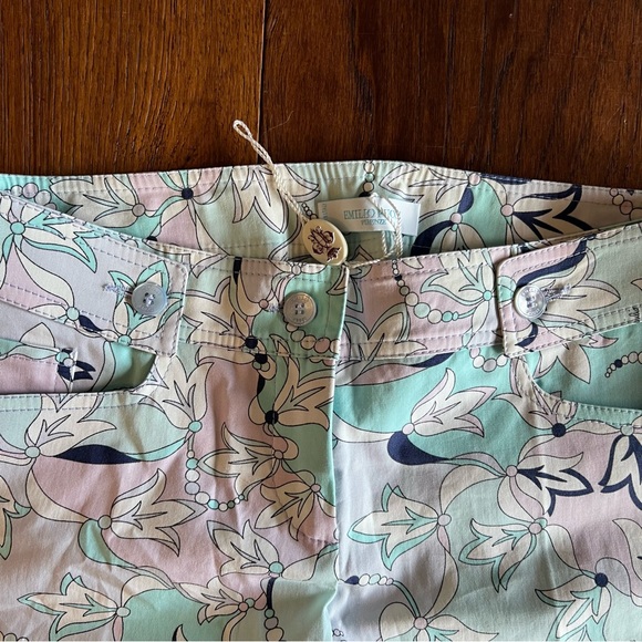 Emilio Pucci Vintage Straight Leg Floral Print Pants - Picture 7 of 9